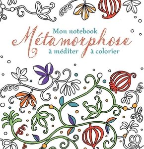 Mon notebook métamorphose à méditer à colorier