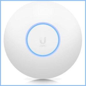 Ubiquiti UniFi U6+ – Point Accès Wi-Fi 6 bi-bande 2x2 plafonnier compact, 5 GHz jusqu'à 2,4 Gbit/s, PoE